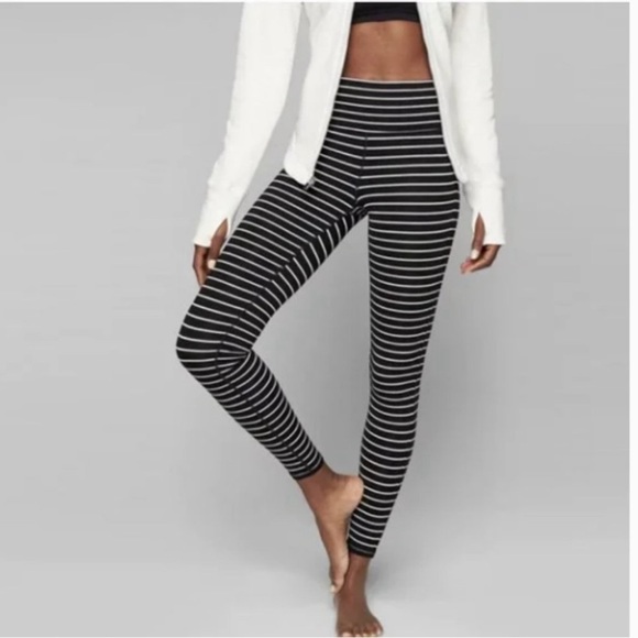 Athleta Striped Leggings -Sz. Small - Picture 1 of 8